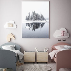 Poster - Besneeuwd eiland (2)