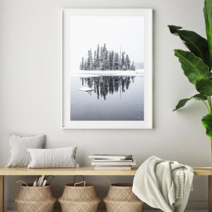 Poster - Besneeuwd eiland (3)