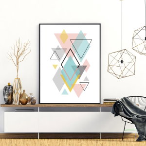 Poster - Pastel Triangle