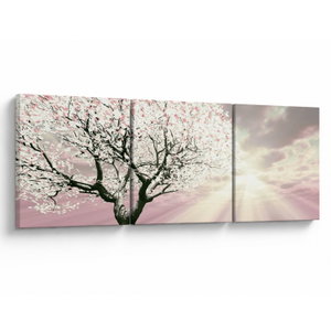 Schilderij - Boom, roos (V020058V12040)