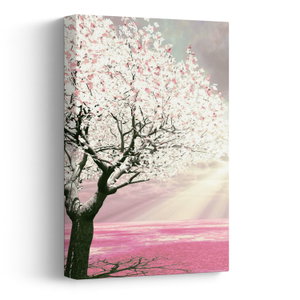 Schilderij - Boom, roos (V020058V2030)