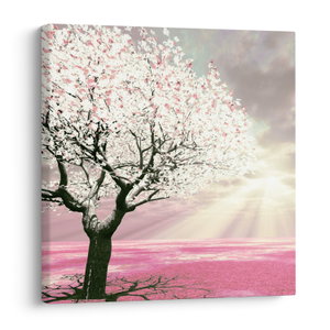 Schilderij - Boom, roos (V020058V4040)