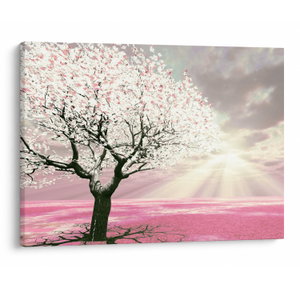 Schilderij - Boom, roos (V020058V7050)