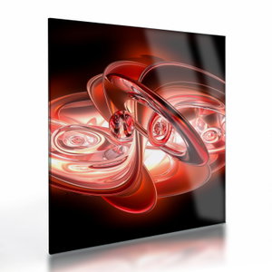 Kép - piros formák (üvegen) (V020064V4040GD)