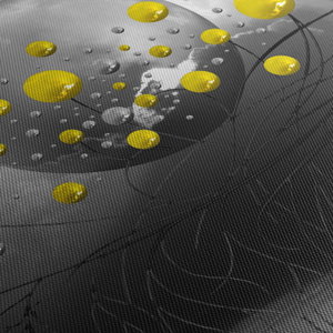 Tabloul - bile abstracte galbene (5)