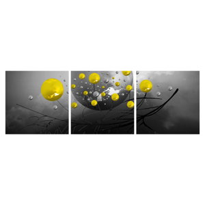 Tabloul - bile abstracte galbene (6)