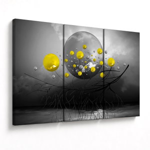 Tabloul - bile abstracte galbene (V020100V120803PCS)