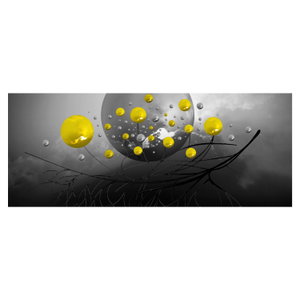 Tabloul - bile abstracte galbene (6)