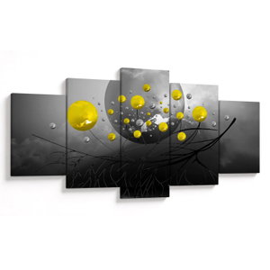 Tabloul - bile abstracte galbene (V020100V150805PCS)