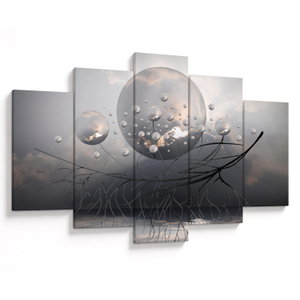 Schilderij - Abstracte ballen