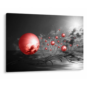 Schilderij - Rode ballen (V020107V10070)