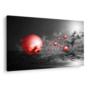 Schilderij - Rode ballen (V020107V12080)