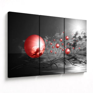 Schilderij - Rode ballen (V020107V120803PCS)