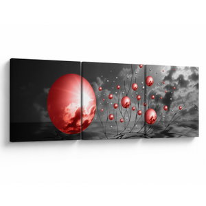 Schilderij - Rode ballen (V020107V15050)