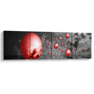 Schilderij - Rode ballen (V020107V16040)