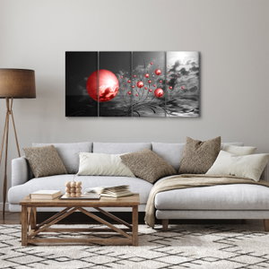Schilderij - Rode ballen (2)
