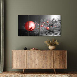 Schilderij - Rode ballen (4)