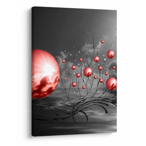 Schilderij - Rode ballen (V020107V5070)