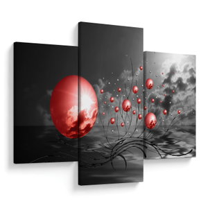 Schilderij - Rode ballen (V020107V90603PCS)
