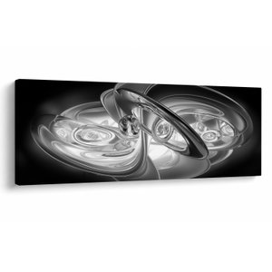 Schilderij - Moderne grijze abstractie (V020118V10040)