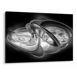 Schilderij - Moderne grijze abstractie (V020118V10070)
