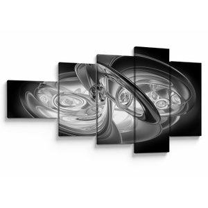 Schilderij - Moderne grijze abstractie (V020118V11060)