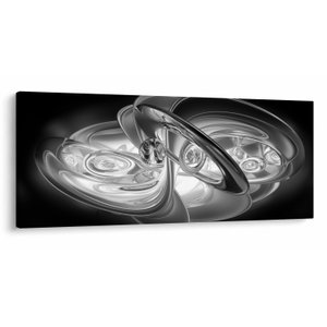 Schilderij - Moderne grijze abstractie (V020118V12050)