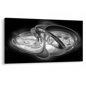 Schilderij - Moderne grijze abstractie (V020118V12070)