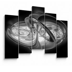 Schilderij - Moderne grijze abstractie (V020118V12590)