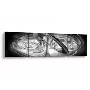 Schilderij - Moderne grijze abstractie (V020118V17050)