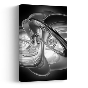 Schilderij - Moderne grijze abstractie (V020118V2030)