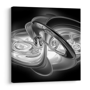 Schilderij - Moderne grijze abstractie (V020118V3030)