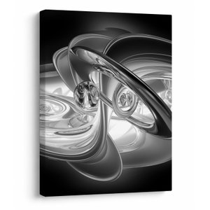 Schilderij - Moderne grijze abstractie (V020118V3040)
