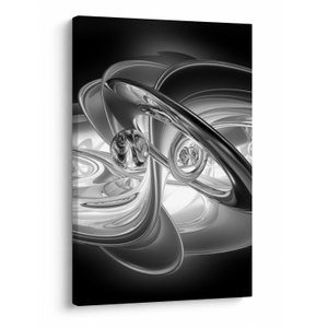 Schilderij - Moderne grijze abstractie (V020118V6090)