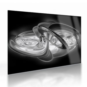 Glasschilderij - Moderne grijze abstractie (V020118V7050GD)