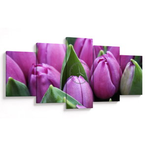 Kép - tulipánok (órával) (V020194V15080C)
