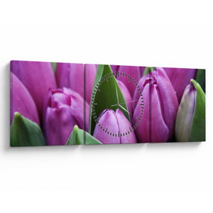 Kép - tulipánok (órával) (V020194V9030C)