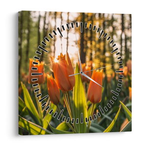 Kép - tulipánok (órával) (V020195V3030C)