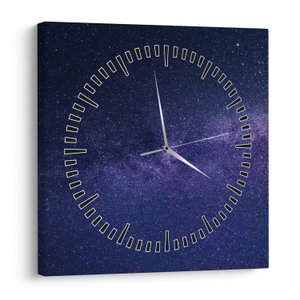 Schilderij - Galaxie (met klok) (V020327V3030C)