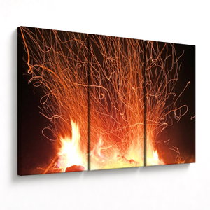 Leinwandbild eines Feuers