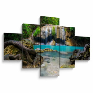 Schilderij - Watervallen