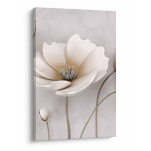 Schilderij - Witte bloemen (V020898V6090)