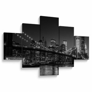 Schilderij - Brooklyn brug in New York (V020940V12570)