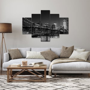 Schilderij - Brooklyn brug in New York (3)