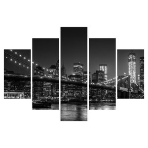 Schilderij - Brooklyn brug in New York (6)