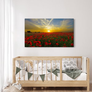 Schilderij - Klaprozenveld (4)