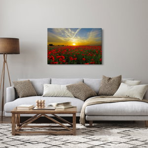 Schilderij - Klaprozenveld (4)