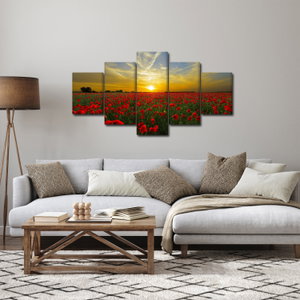Schilderij - Klaprozenveld (4)