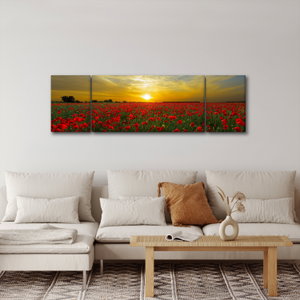 Schilderij - Klaprozenveld (4)