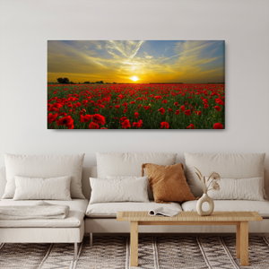 Schilderij - Klaprozenveld (3)
